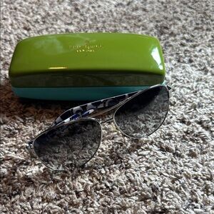 Kate Spade Black Aviator Sunglasses
